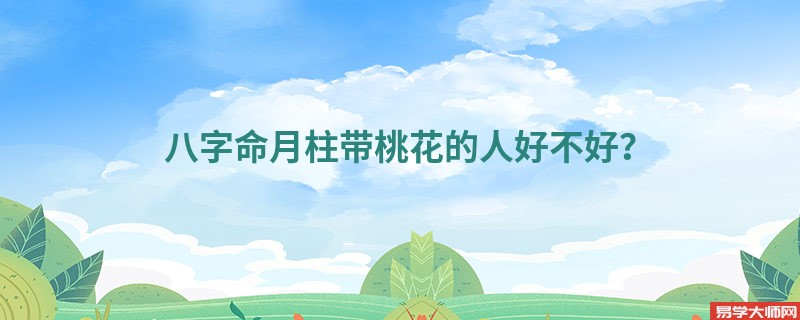 八字命月柱带桃花的人好不好？