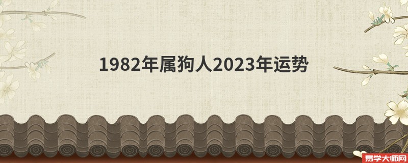 1982年属狗人2023年运势女性姻缘好吗