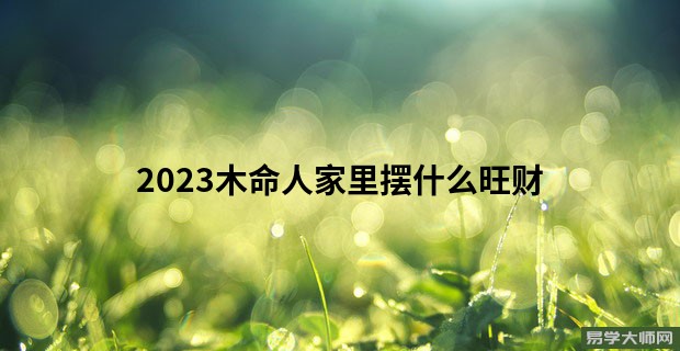 2023木命人家里摆什么旺财