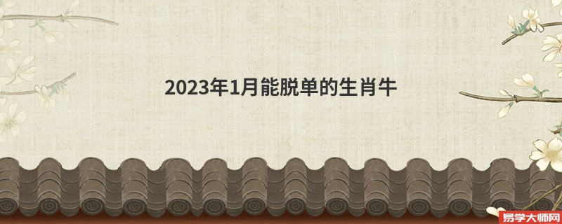 专题图片:2023年1月能脱单的生肖牛