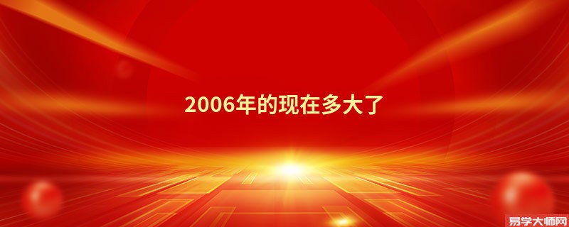 2006年的现在多大了