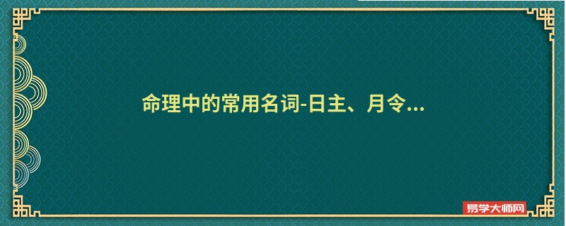 八字命理中的常用名词解释（日主/月令/本气/根/有根/透干/通根）