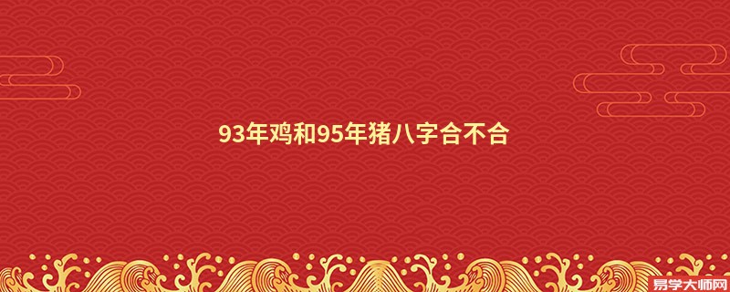 93年鸡和95年猪八字合不合