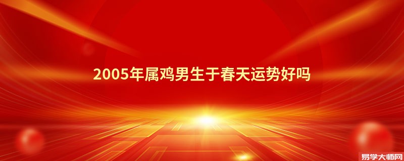 2005年属鸡男生于春天运势好吗