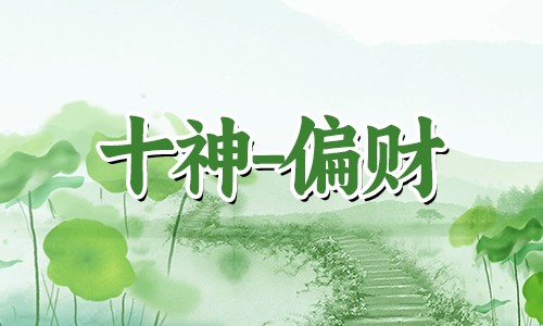 偏财运极好的八字